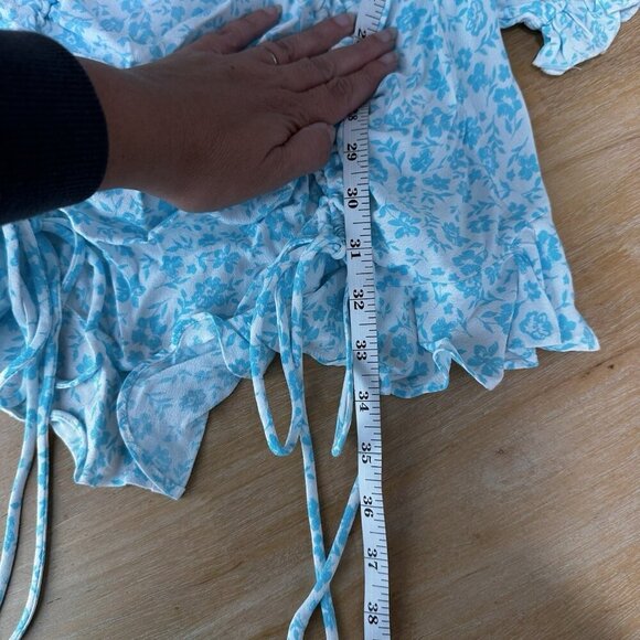 Lost + Wander Mini Sun Dress Puff Sleeve Coquette Prairie Babydoll Milkmaid - Picture 13 of 15